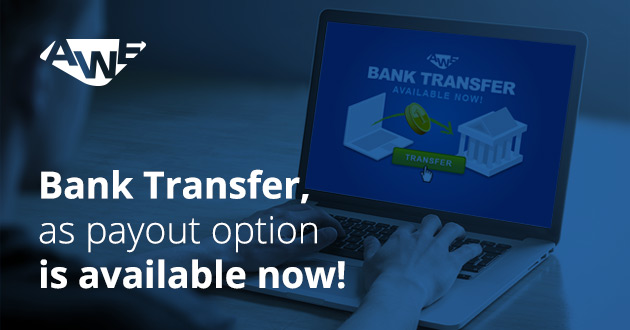 Get paid via bank transfer