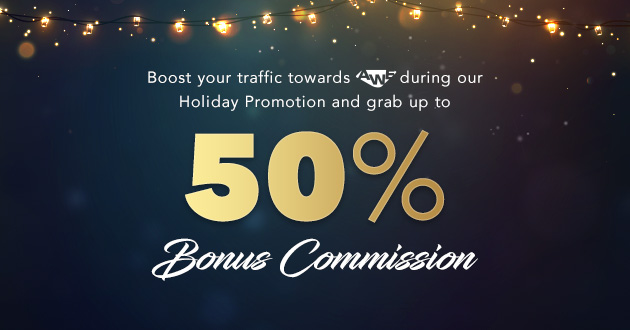 Push more Traffic to WIN 50% Bonus commission with AWE!